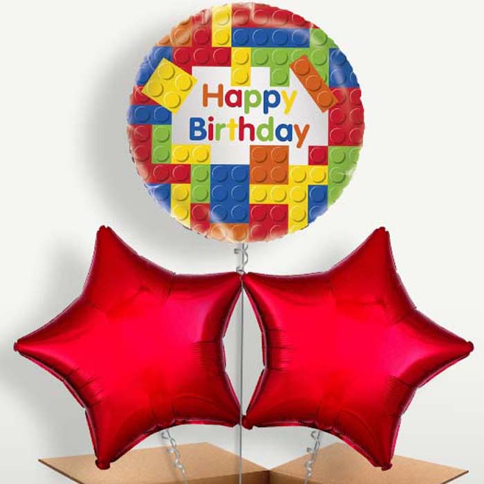 Building Blocks Happy Birthday Bunch of Balloons | Party Save Smile