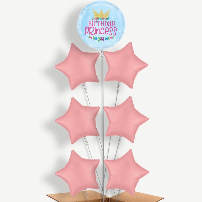 Magical Birthday Princess Helium Balloon Arrangement | Party Save Smile