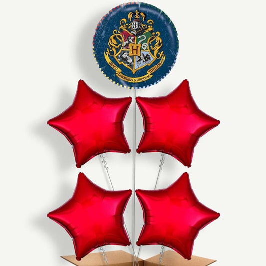 Blue Harry Potter Balloon Cluster Inflated with Helium | Party Save Smile