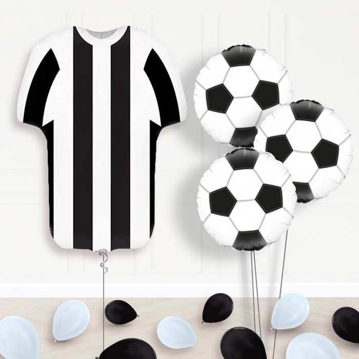 Black and White Football Shirt Balloon Bouquet - Themed Bouquet and Latex | Party Save Smile