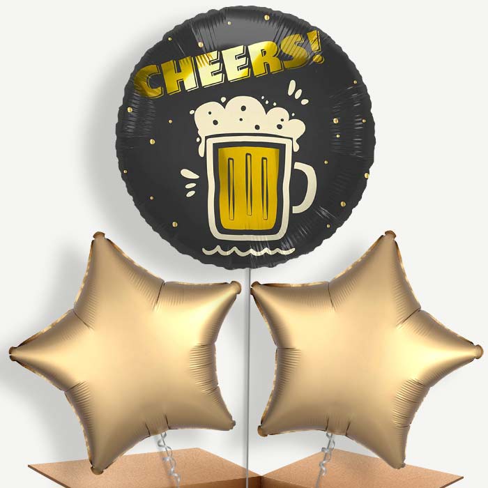 Cheers Beer Mug Bunch of Balloons (Trio) | Party Save Smile