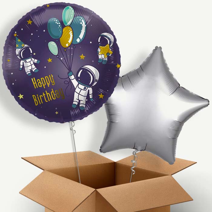 Astronaut Birthday Helium Balloon Two | Party Save Smile
