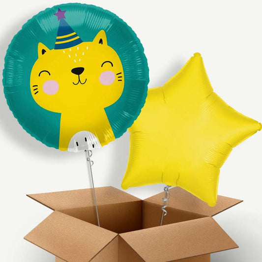 Party Cheetah Safari Helium Balloon Two | Party Save Smile