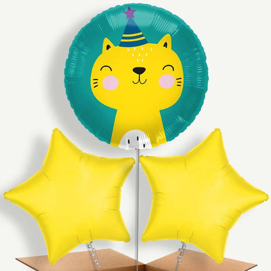 Party Cheetah Safari Bunch of Balloons (Trio) | Party Save Smile