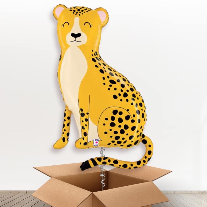 Giant Cheetah Helium Balloon in a Box-Giant Balloon| Party Save Smile