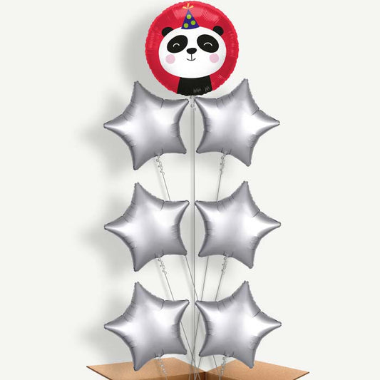 Party Panda 7 Helium Balloon Arrangement | Party Save Smile