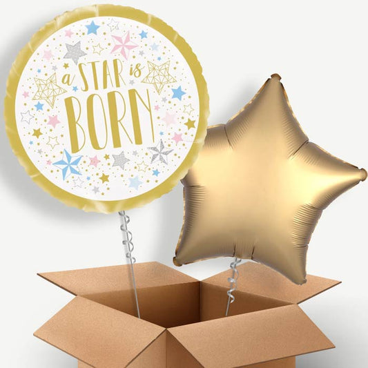 A Star is Born New Baby Helium Balloon Two | Party Save Smile