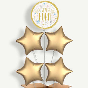 A Star is Born New Baby 5 Helium Cluster Balloons