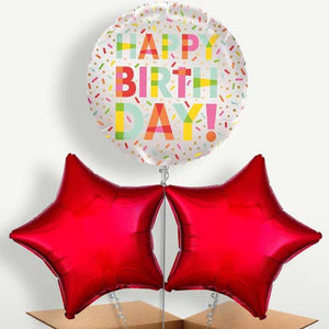 Sprinkles Donut Helium Bunch of Balloons (Trio)