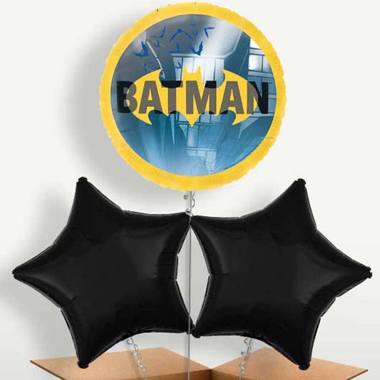 Batman Gotham Bunch of Balloons inflated with Helium | Party Save Smile