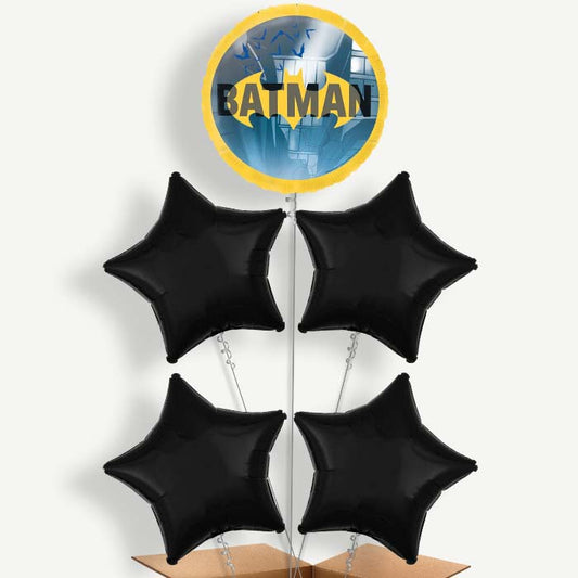 Batman Gotham Balloon Cluster Inflated with Helium | Party Save Smile