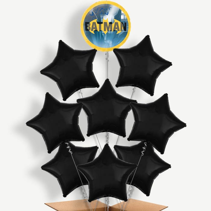 Batman Gotham Balloon Bundle Inflated with Helium | Party Save Smile