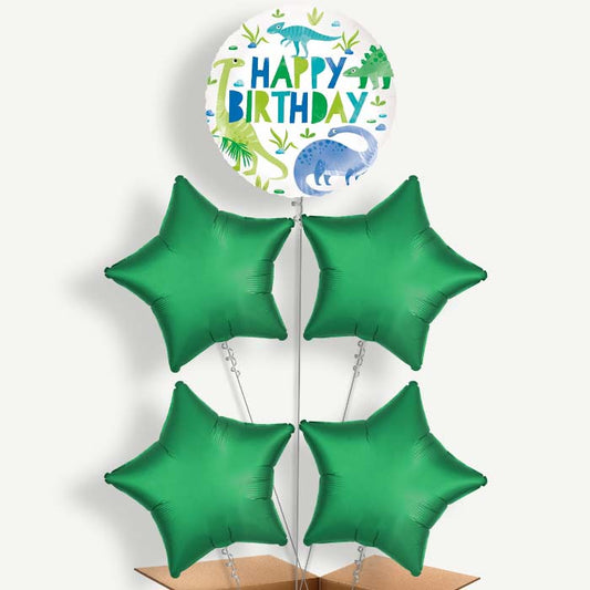 Dinosaur Balloon Cluster Inflated with Helium | Party Save Smile