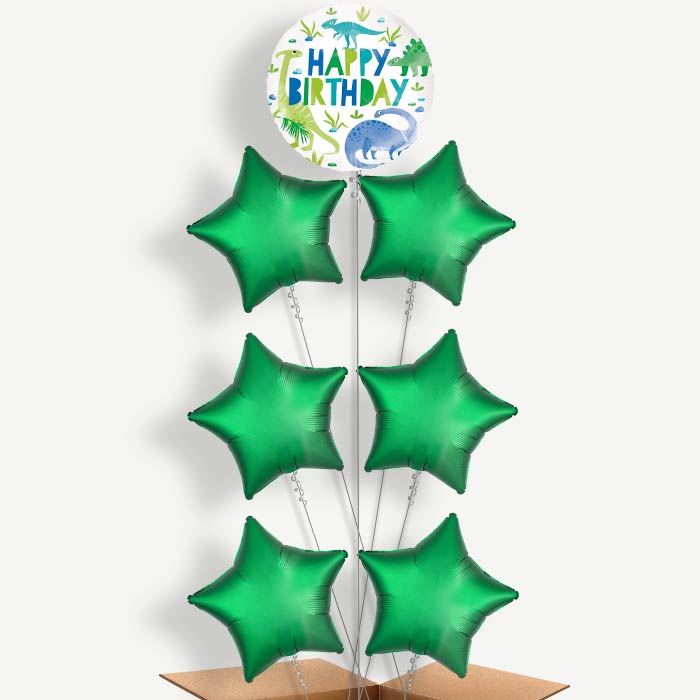 Dinosaur Balloon Arrangement Inflated with Helium | Party Save Smile