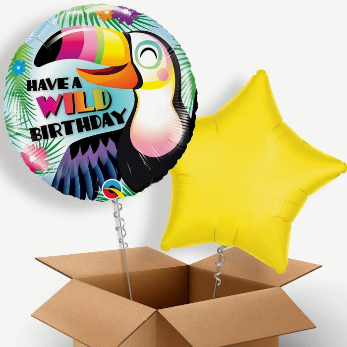 Have a Wild Birthday Toucan Helium Balloon Pair | Party Save Smile