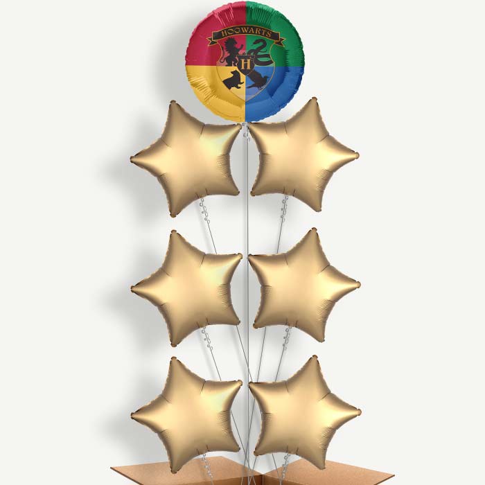 Harry Potter Crest 7 Helium Balloon Arrangement | Party Save Smile