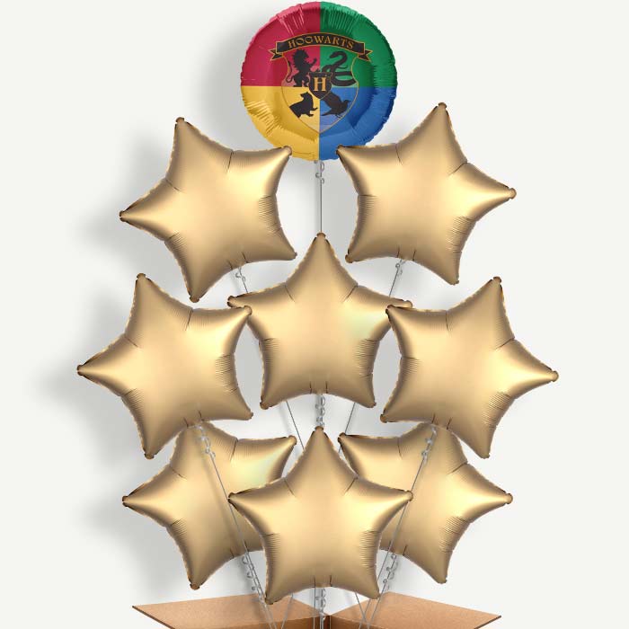 Harry Potter Crest 9 Helium Balloon Bundle | Party Save Smile