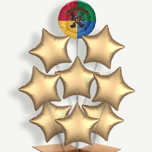Harry Potter Crest 9 Helium Balloon Bundle | Party Save Smile