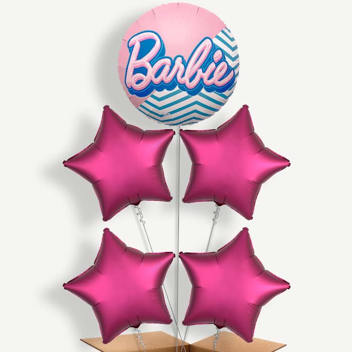 Barbie 5 Helium Cluster Balloons | Party Save Smile