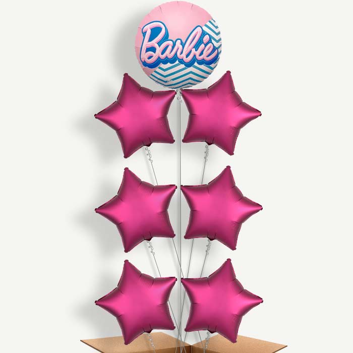 Barbie 7 Helium Balloon Arrangement | Party Save Smile