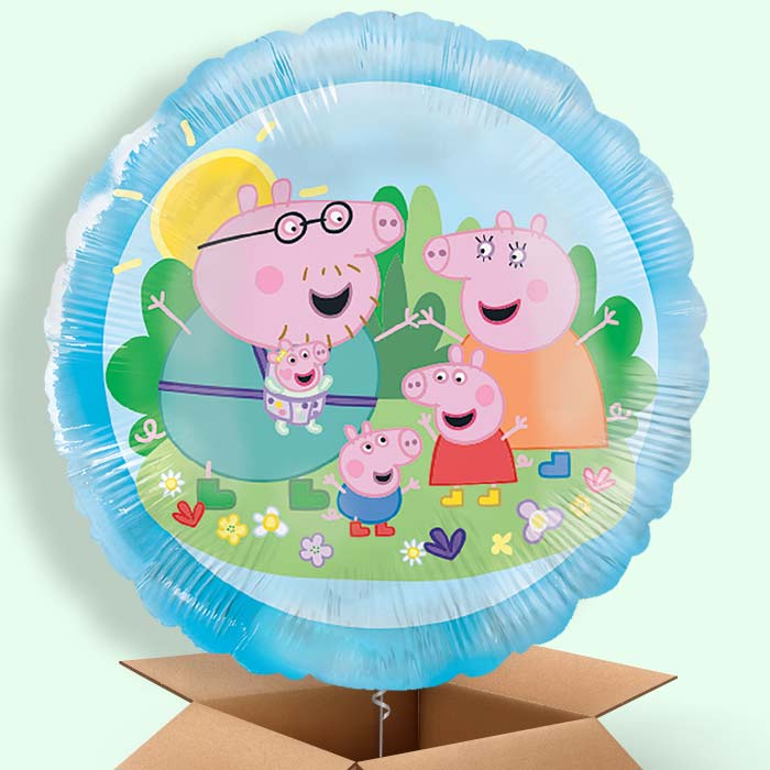 Peppa Pig Family Helium Balloons Delivered - 1 Balloon | Party Save Smile