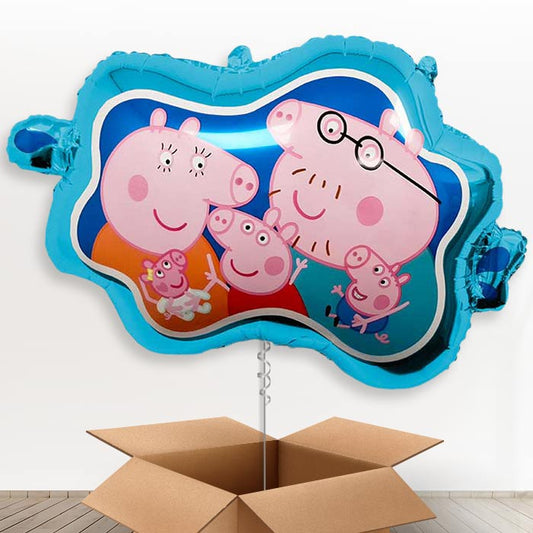 Peppa Family Giant Helium Balloon in a Box | Giant Balloon | Party Save Smile