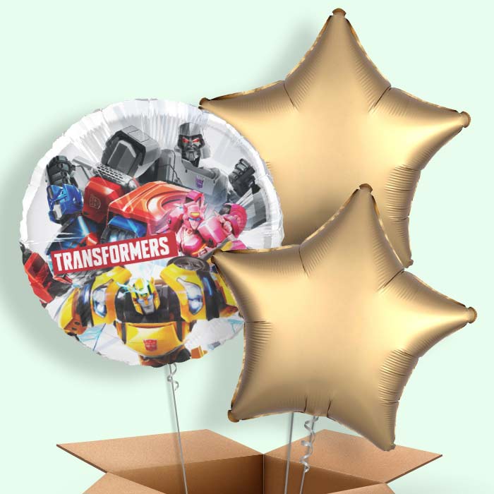 Transformers Helium Balloons Delivered - 3 Balloons | Party Save Smile