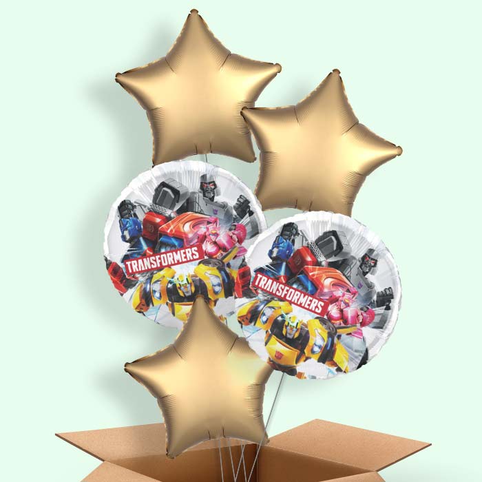 Transformers Helium Balloons Delivered - 5 Balloons | Party Save Smile