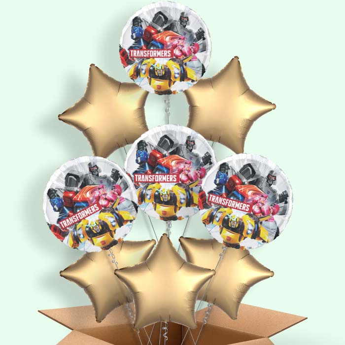 Transformers Helium Balloons Delivered - 9 Balloons | Party Save Smile