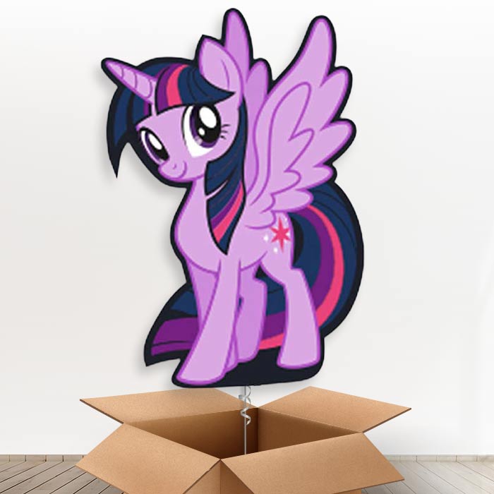 My Little Pony Twilight Sparkle Giant Helium Balloon in a Box | Giant Balloon | Party Save Smile