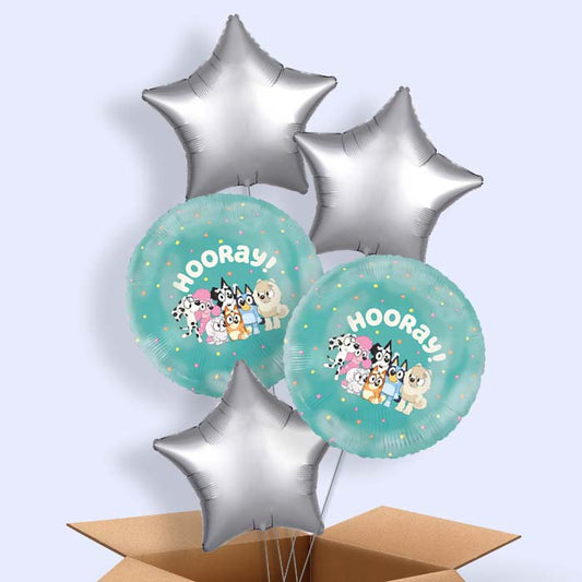 Bluey Helium Balloons Delivered - 5 Balloons | Party Save Smile