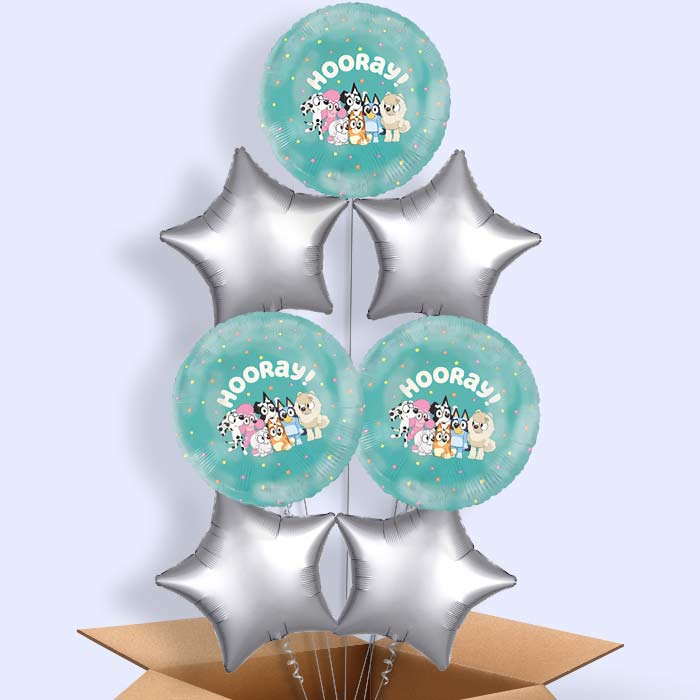 Bluey Helium Balloons Delivered - 7 Balloons | Party Save Smile