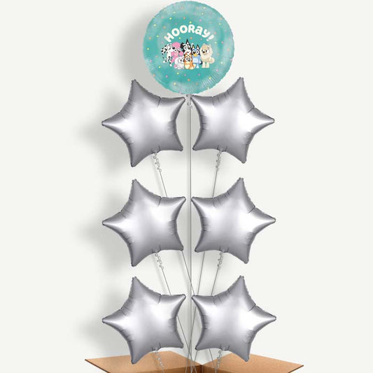 Bluey 7 Helium Balloon Arrangement | Party Save Smile