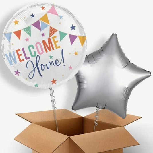 Welcome Home Bunting Helium Balloon Two | Party Save Smile