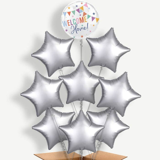 Welcome Home Bunting Helium Balloon Bundle | Party Save Smile
