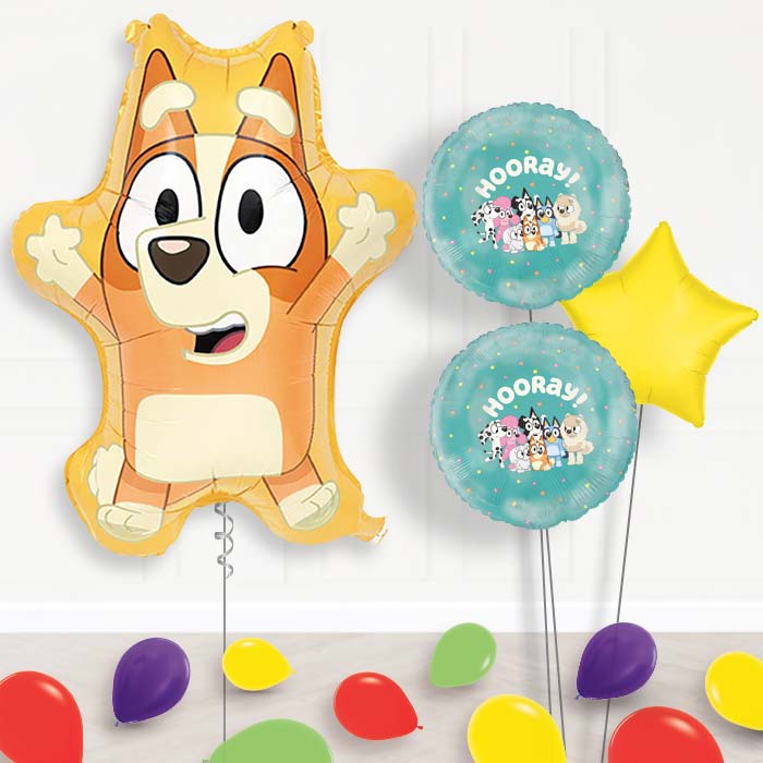 Bingo Balloon Bouquet Delivery | Giant Balloon + 2 Themed Balloons + 1 Plain Balloon + Mini Balloons | Party Save Smile