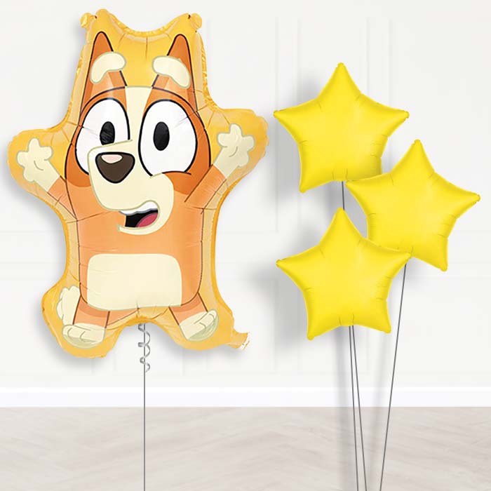 Bingo Balloon Bouquet Delivery | Giant Balloon + 3 Plain Balloons | Party Save Smile