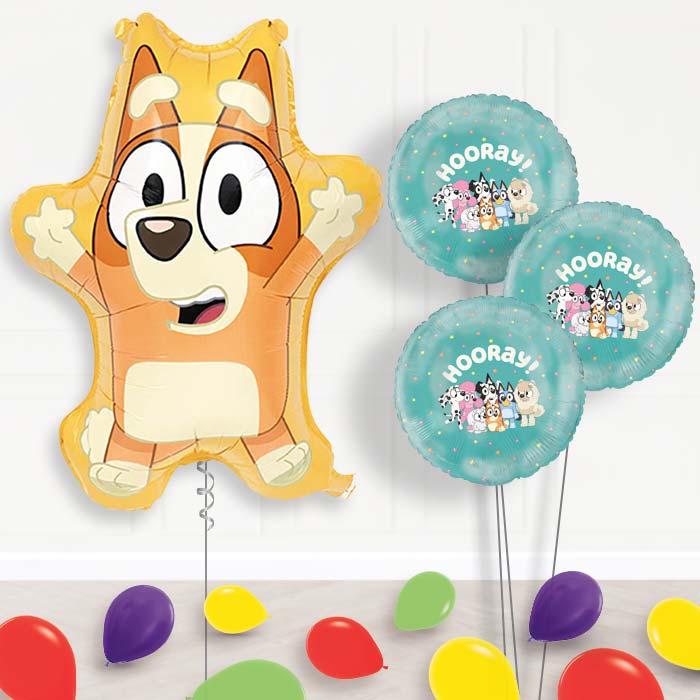 Bingo Balloon Bouquet Delivery | Giant Balloon + 3 Themed Balloons + Mini Balloons | Party Save Smile