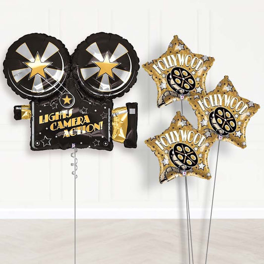 Hollywood Balloon Bouquet Delivered in a Box - Themed Bouquet | Party Save Smile