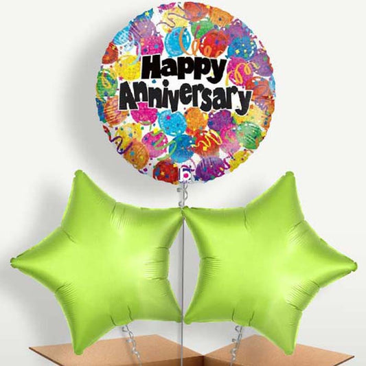 Wedding Anniversary Dots Helium Bunch of Balloons | Party Save Smile