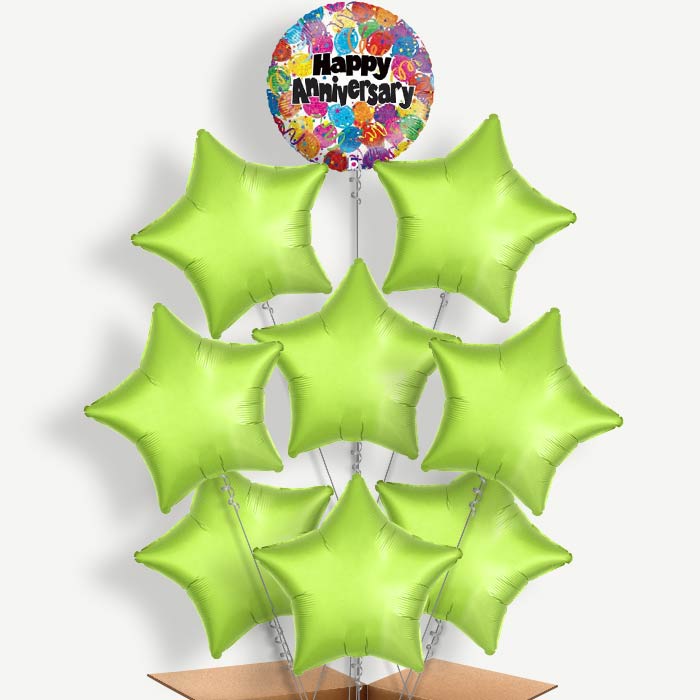 Wedding Anniversary Dots Helium Balloon Bundle | Party Save Smile