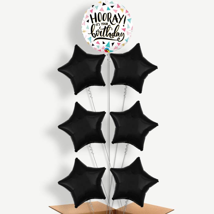 Hooray It's Your Birthday Helium Balloon Arrangement | Party Save Smile