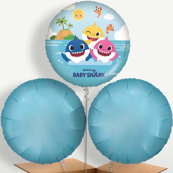 Baby Shark Bunch of Balloons inflated with Helium | Party Save Smile