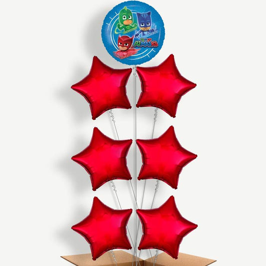 PJ Masks Blue Balloon Arrangement Inflated with Helium | Party Save Smile