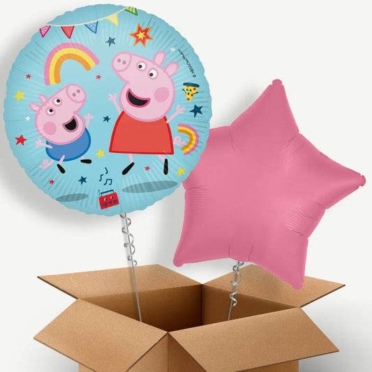 Peppa Pig Messy Play Helium Balloon Couple | Party Save Smile
