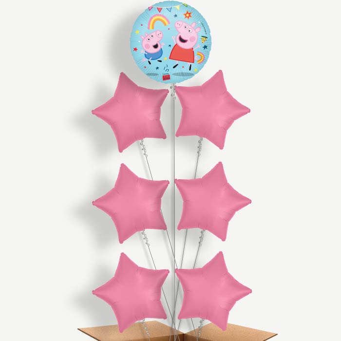 Peppa Pig Messy Play Helium Balloon Arrangement | Party Save Smile