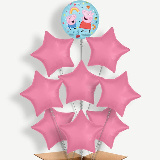 Peppa Pig Messy Play Helium Balloon Bundle | Party Save Smile