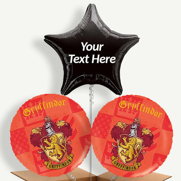 Personalised Harry Potter 3 Balloon Cluster - Balloon Trio | Party Save Smile