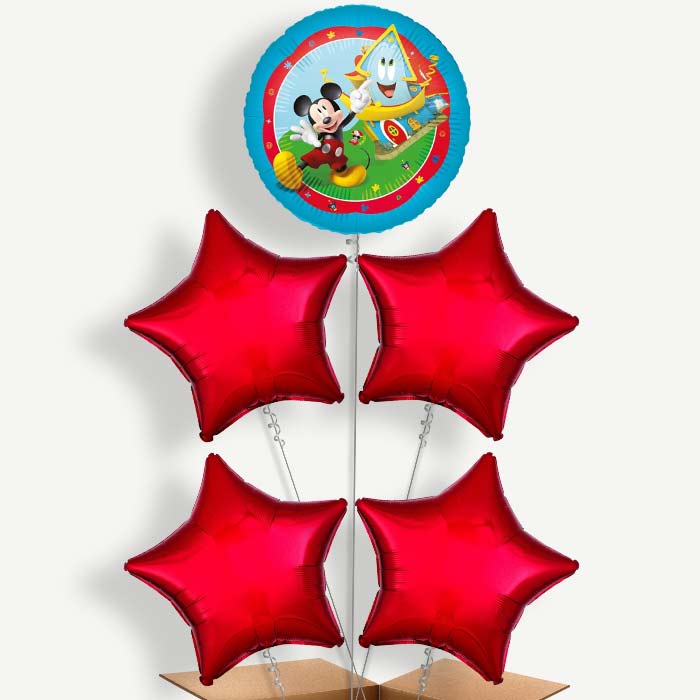 Mickey Mouse Rock the House Helium Cluster Balloons | Party Save Smile