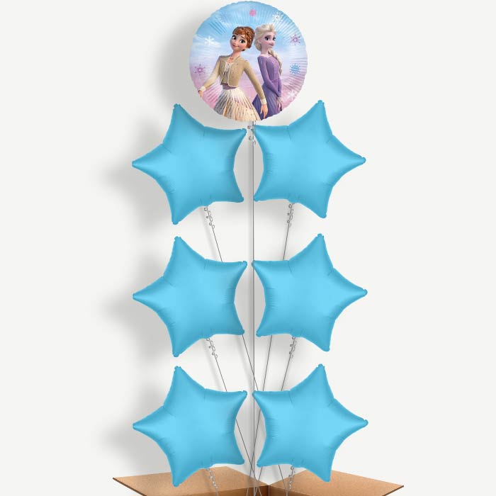 Frozen 2 Balloon Arrangement Inflated with Helium | Party Save Smile